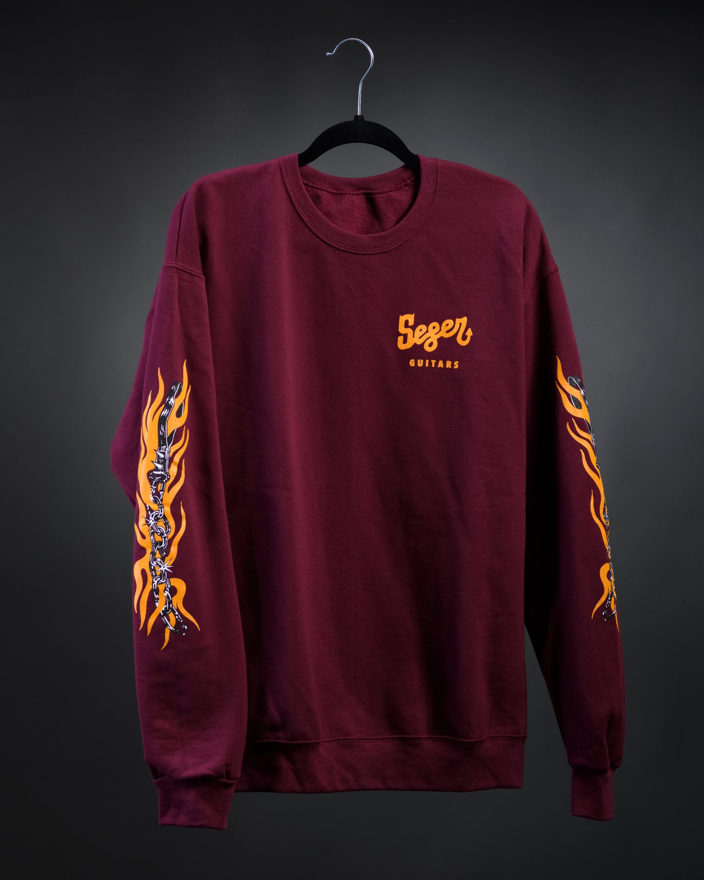 Flames & Chains Crew Neck Sweatshirt